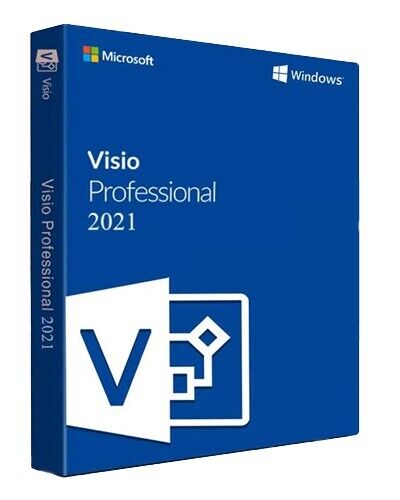 Microsoft Visio Pro 2021, one user authentic license, complete, shrink wrapped
